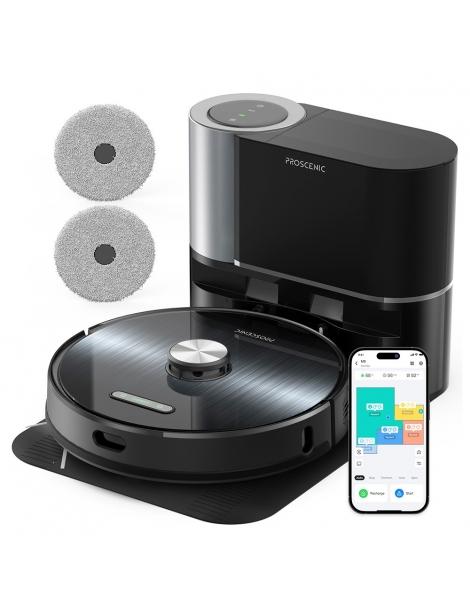 Proscenic M9 Aspirapolvere robot aspirazione da 4500Pa Navigazione LiDAR Svuotamento Automatico