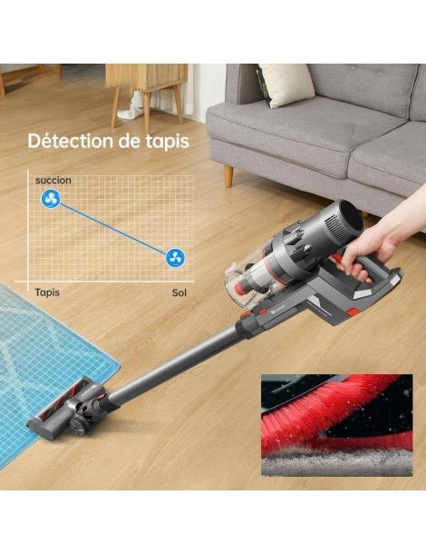 Proscenic P11 Aspirapolvere A Bastone Senza Sacchetto Senza Fili 25KPa Aspirazione