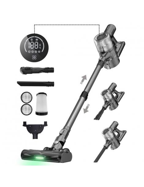 Proscenic P12 Aspirapolvere a Batteria Forte Aspirazione da 33KPa Grande Pattumiera da 1 2L Autonomia di 60 minuti