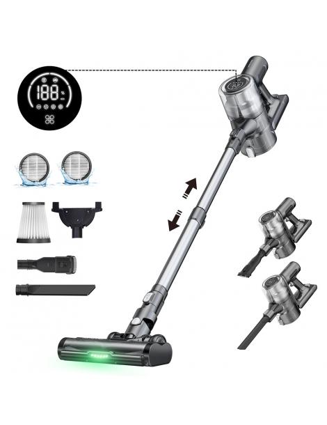 Proscenic P13 Aspirapolvere Senza Fili Aspirazione 35Kpa Aspirapolvere A Bastone Con Luce Verde Display A LED