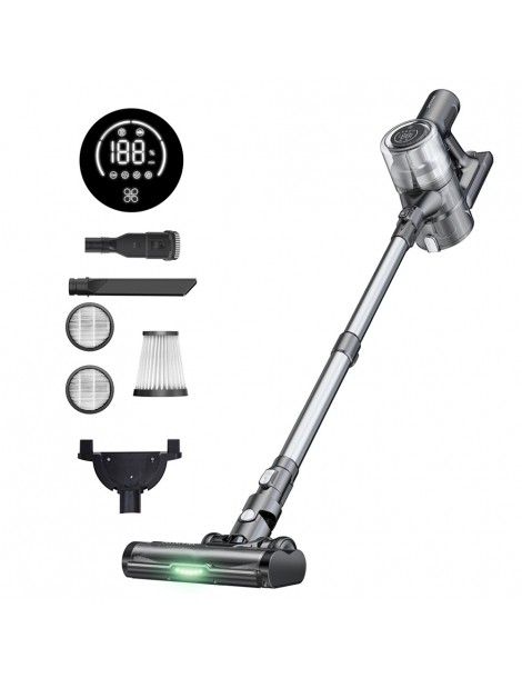 Proscenic P13 Aspirapolvere Senza Fili Aspirazione 35Kpa Aspirapolvere A Bastone Con Luce Verde Display A LED