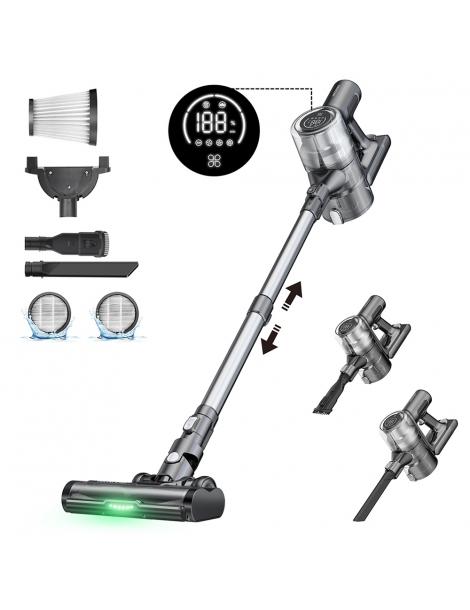 Proscenic P13 aspirapolvere senza Fili aspirazione 35Kpa aspirapolvere a bastone con luce verde display a LED