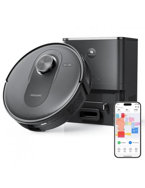Proscenic Q8 Max Robot Aspirapolvere Con Stazione Di Svuotamento Automatico Aspirazione 4200Pa