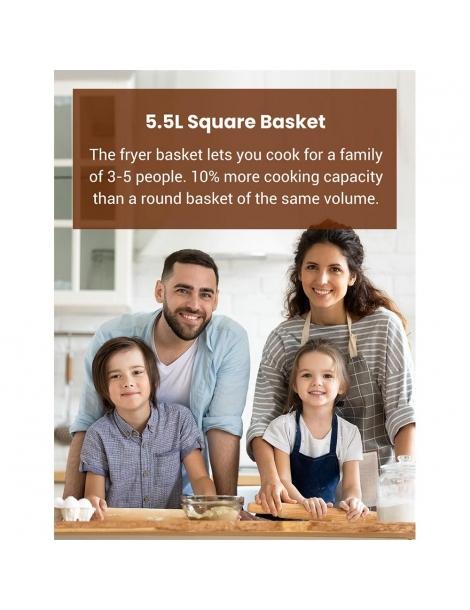 Proscenic T21 Smart Friggitrice Elettrica 1700W Senza Olio Padella Antiaderente