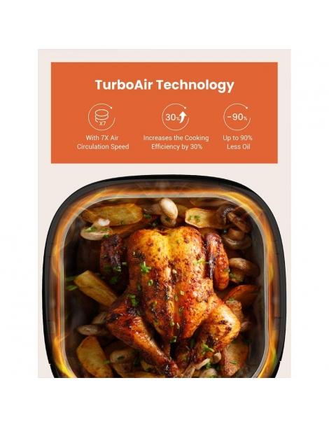 Proscenic T22 Friggitrice Ad Aria Capacità 5L 1500W Con 13 Preset Rivestimento Antiaderente Tecnologia Intelligente SuperDenoise