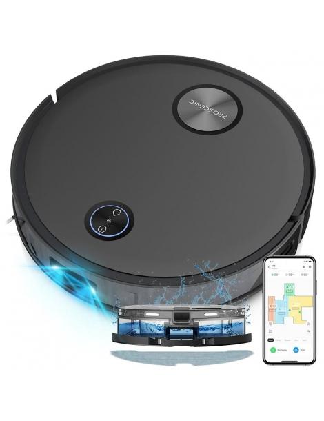 Proscenic V10 Aspirapolvere Robot Pulizia dei Pavimenti Aspirazione da 3000Pa tappetino vibrante vibra 3000 volte al minuto