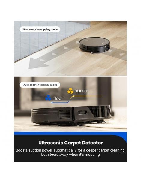 Proscenic X1 Aspirapolvere Robot Con Base Auto-vuotante Aspirazione Da 3000Pa Tampone Vibrante Vibra 3000 Volte Al Minuto