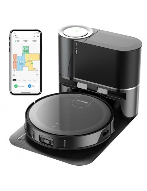 Proscenic X1 Aspirapolvere Robot con Base Auto-vuotante Aspirazione da 3000Pa tampone vibrante vibra 3000 volte al minuto