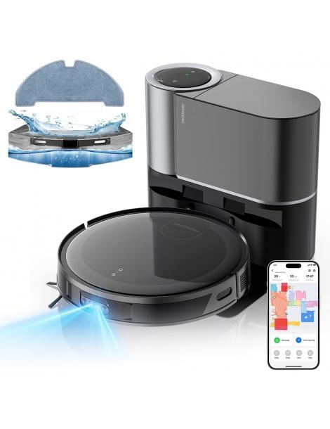 Proscenic X1S Aspirapolvere robot aspirazione 3000Pa Navigazione laser PathPro- Nero
