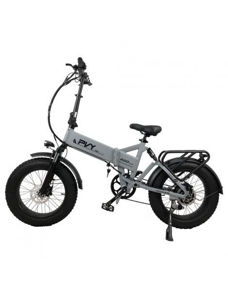 PVY Z20 Plus Pieghevole Fat Tires E-bike 1000W 16.5Ah-Grigio
