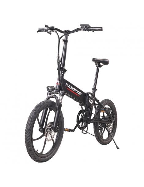 RANDRIDE YA20 Bici Elettrica Pieghevole 500W Motore 40km/h Velocità Massima 48V 12.8Ah Batteria 80-90 Autonomia Massima