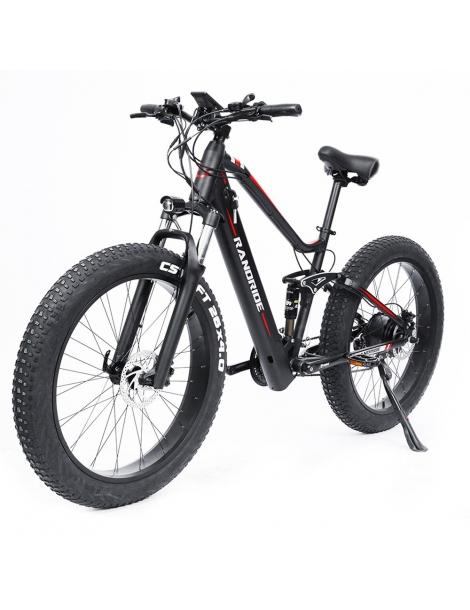 RANDRIDE YX90 Fat Tire Electric Bike 1000W Motore 48V 13.6Ah Batteria