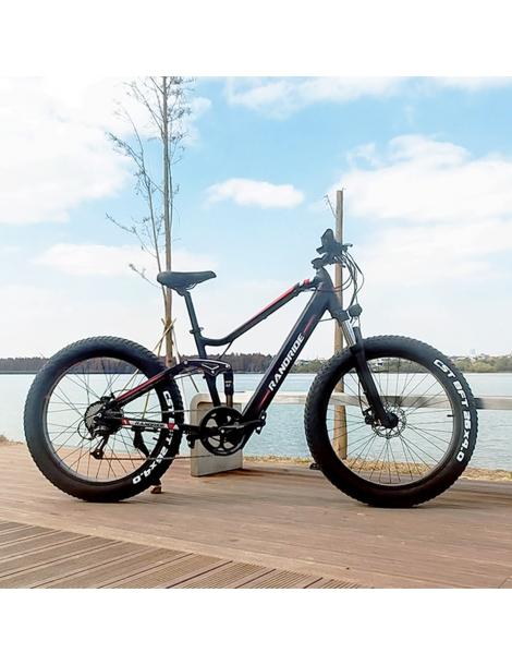 RANDRIDE YX90 Fat Tire Electric Bike 1000W Motore 48V 13.6Ah Batteria