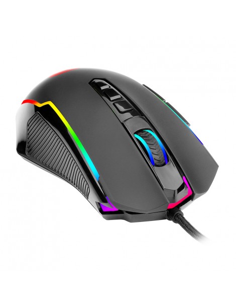 Redragon Mouse Da Gioco Cablato M910-K RGB 8000 DPI 9 Pulsanti Programmabili Con Pulsante Di Fuoco Rapido