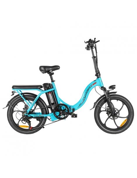 SAMEBIKE CY20 Bici Elettrica Pieghevole Motore 350W Batteria 36V 12Ah Pneumatico 20*2.35 Pollici - Lago Blu
