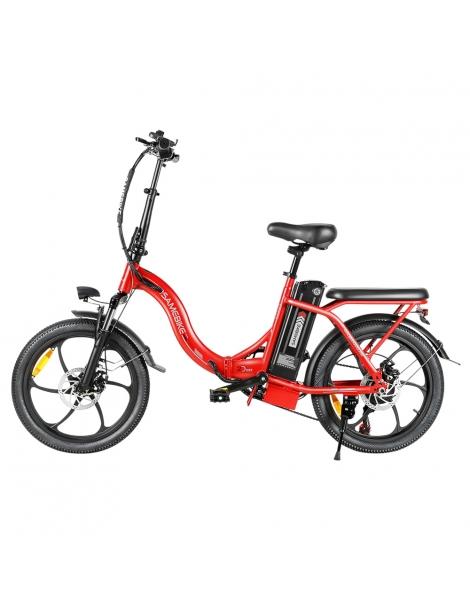 SAMEBIKE CY20 Bici Elettrica Pieghevole Motore 350W Batteria 36V 12Ah Pneumatico 20*2.35 Pollici - Rosso