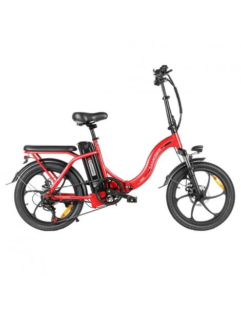 SAMEBIKE CY20 Bici Elettrica Pieghevole Motore 350W Batteria 36V 12Ah Pneumatico 20*2.35 Pollici - Rosso