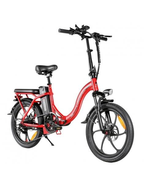 SAMEBIKE CY20 Bici Elettrica Pieghevole Motore 350W Batteria 36V 12Ah Pneumatico 20*2.35 pollici - Rosso