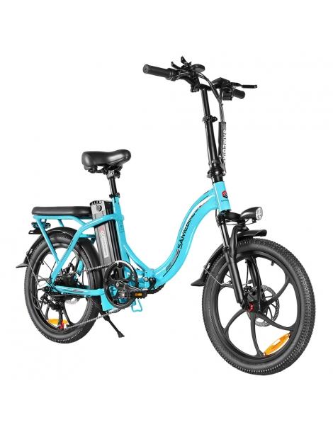 SAMEBIKE CY20 Bici Elettrica Pieghevole Motore 350W Batteria 36V 12Ah Pneumatico 20*2.35 pollici - Lago Blu