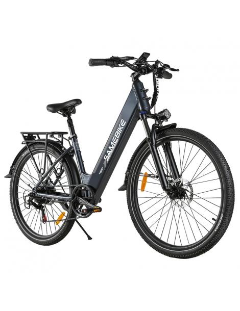 SAMEBIKE RS-A01 Pro Bici Elettrica Motore 500W Batteria 36V 15Ah Pneumatico 27.5*2.1 pollici - Grigio
