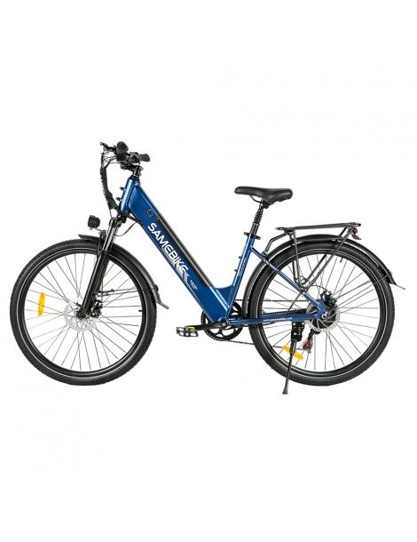 SAMEBIKE RS-A01 Pro Bici Elettrica Motore 500W Batteria 36V 15Ah Pneumatico 27.5*2.1 Pollici Velocità Massima 32km/h - Blu