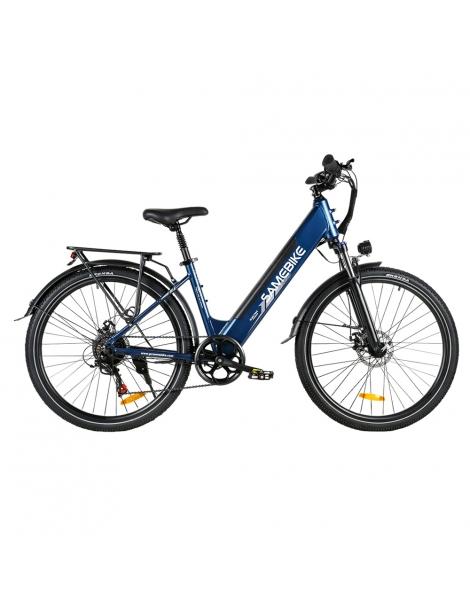 SAMEBIKE RS-A01 Pro Bici Elettrica Motore 500W Batteria 36V 15Ah Pneumatico 27.5*2.1 Pollici Velocità Massima 32km/h - Blu