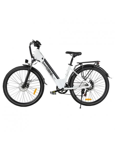 SAMEBIKE RS-A01 Pro Bici Elettrica Motore 500W Batteria 36V 15Ah Pneumatico 27.5*2.1 Pollici - Bianco