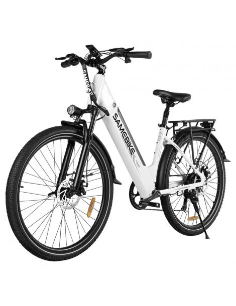 SAMEBIKE RS-A01 Pro Bici Elettrica Motore 500W Batteria 36V 15Ah Pneumatico 27.5*2.1 Pollici - Bianco