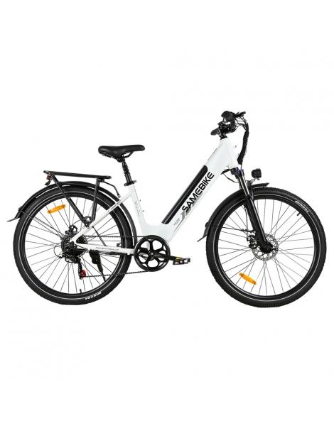 SAMEBIKE RS-A01 Pro Bici Elettrica Motore 500W Batteria 36V 15Ah Pneumatico 27.5*2.1 Pollici - Bianco