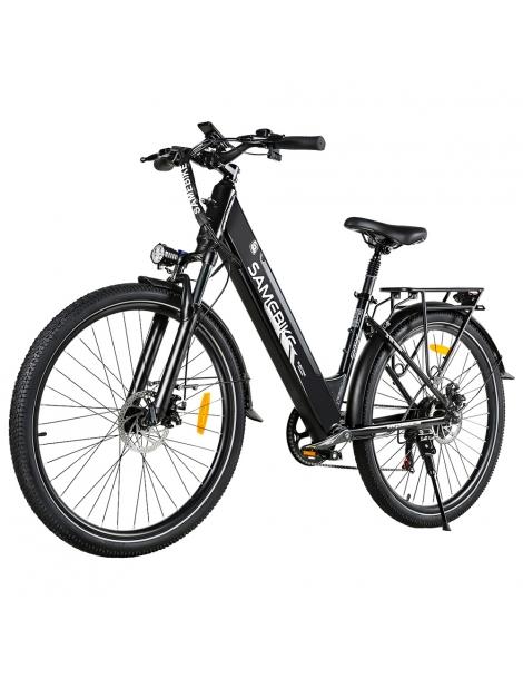 SAMEBIKE RS-A01 Pro Bici Elettrica Motore 500W Batteria 36V 15Ah Pneumatico 27.5*2.1 Pollici Velocità Massima 32km/h - Nero