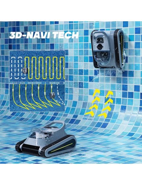 Seauto Crab Robot Piscina Aspirazione 45000Pa Arrampicata Sulle Pareti Promemoria LED/vocale