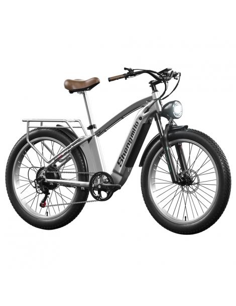 Shengmilo MX04 26 * 3 0 Pollici Fat Tire Electric Moped Bike Bafang 500W Motore 15Ah Batteria Shimano Gear