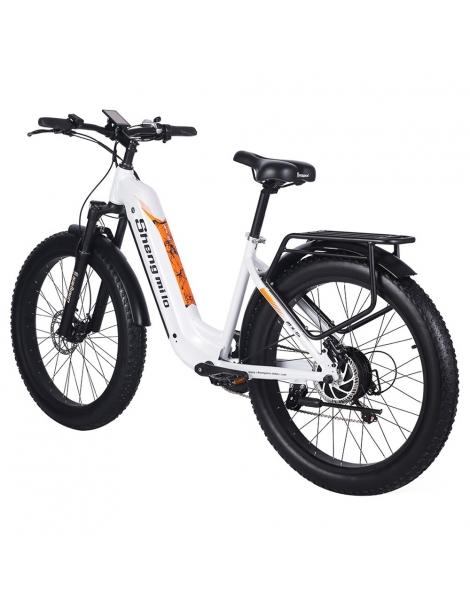 Shengmilo MX06 Bici Elettrica Fuoristrada Motore Bafang 500W Batteria Samsung 48V 17.5Ah Pneumatici Grassi All-terrain 26in