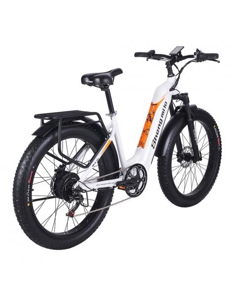 Shengmilo MX06 Bici Elettrica Fuoristrada Motore Bafang 500W Batteria Samsung 48V 17.5Ah Pneumatici Grassi All-terrain 26in