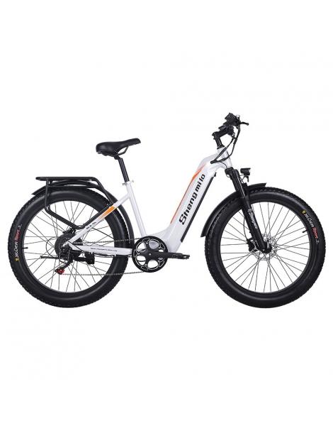 Shengmilo MX06 Bici Elettrica Fuoristrada Motore Bafang 500W Batteria Samsung 48V 17.5Ah Pneumatici Grassi All-terrain 26in