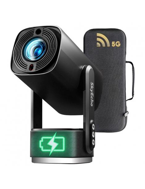 SkyEcho FreeONE Pro Proiettore Portatile 350 ANSI Lumen Risoluzione Nativa 720P Supporto Gimbal A 270°