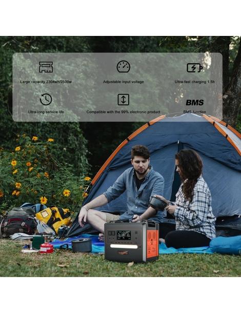 SolarPlay Q2402M 2304Wh Stazione Elettrica Portatile + SolarPlay T200 200W Pannello Solare