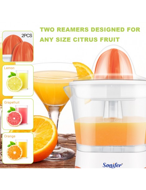 Sonifer SF5514 25W Electric Juicer Machine 1L Hand Press Citrus Juicer Maker Extractor Lemon Pomegranate Fruit Squeezer