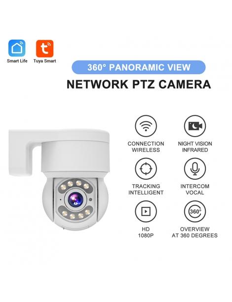TALLPOWER C48 Telecamera WiFi Per Esterni HD 2K 4MP Visione Notturna Inclinazione Panoramica A 360°