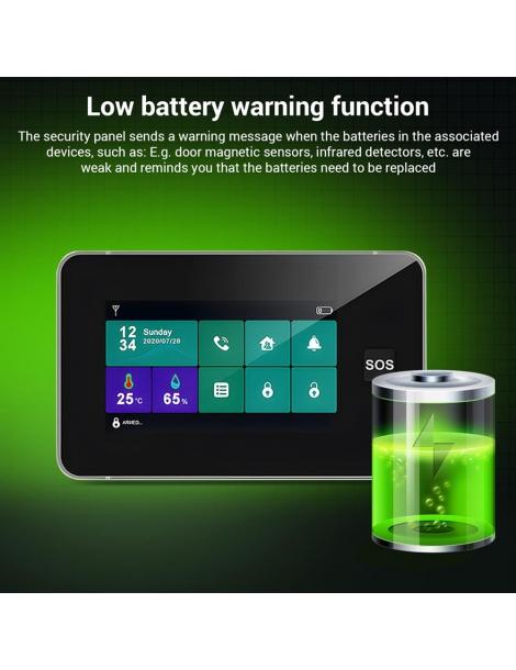 TALLPOWER G60 Sistema Di Allarme Domestico Wireless 12 Kit Con Telecamera Di Sorveglianza Da 4MP