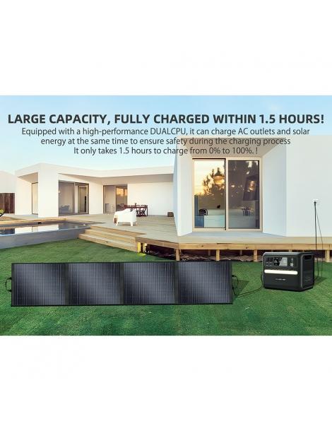 TALLPOWER TP200 200W Pannello Solare Portatile Pieghevole Caricatore Solare Portatile