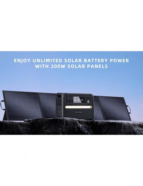 TALLPOWER TP200 200W Pannello Solare Portatile Pieghevole Caricatore Solare Portatile