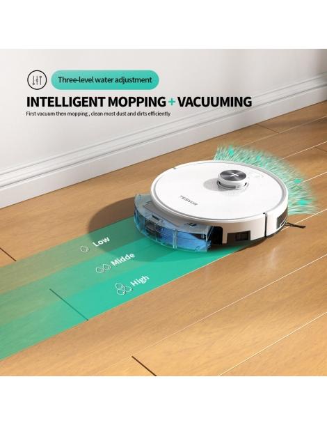 Tesvor S7 Pro Robot Aspirapolvere Con Funzione Mop Aspirazione 6000Pa Navigazione Laser Pattumiera 600ml