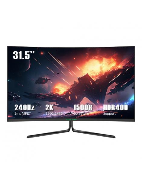 TITAN ARMY C32C1S Monitor Da Gioco Da 31 5 Pollici Risoluzione 2K Frequenza Di Aggiornamento 240 Hz Curvatura 1500R