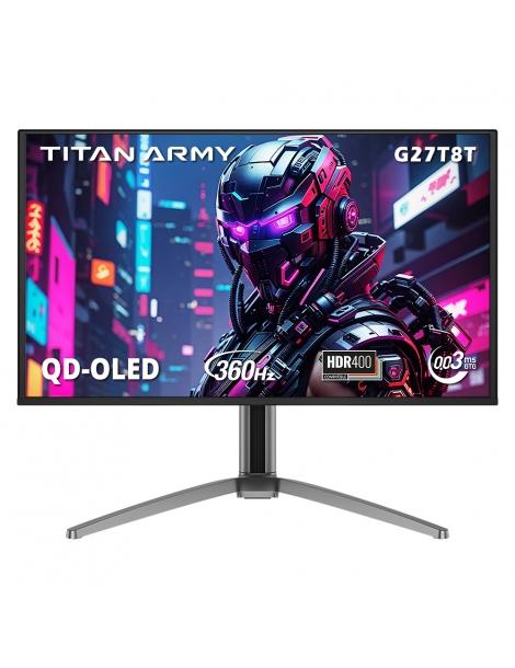 TITAN ARMY G27T8T Monitor da gioco piatto 26 5 pollici 16:9 QD OLED QHD 360Hz 2K HDR 400 0 03ms GTG