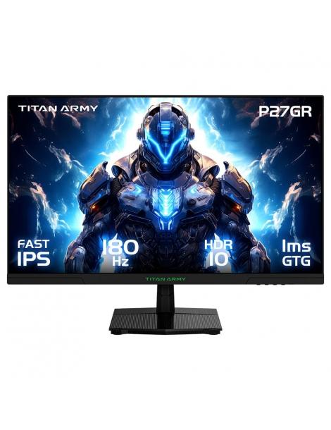 TITAN ARMY P27GR Monitor Da Gioco Piatto 27 Pollici 2K QHD 180Hz 1ms GTG