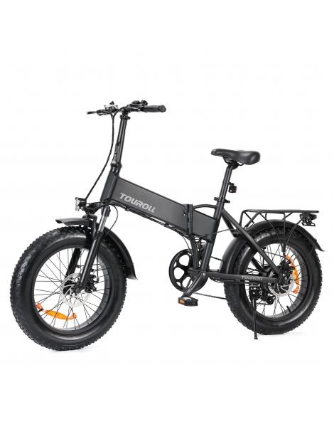Touroll S1 Fat Bike Elettrica Copertone Da 20*4.0" Batteria Da 48V 15.6Ah Autonomia Massima 100 Km