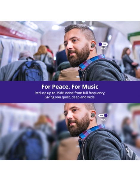 Tronsmart Apollo Bold ANC-TWS Auricolari Bluetooth 5.0 - Neri