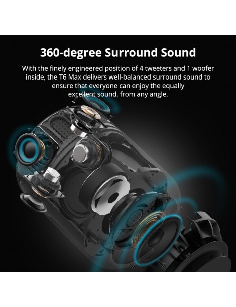 Tronsmart Element T6 Max Altoparlante Bluetooth - Nero