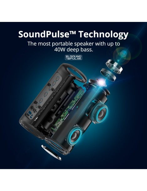 Tronsmart Element T6 Plus Altoparlante Bluetooth - Nero